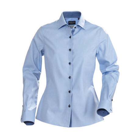 James Harvest HAR2123020 James Harvest Ladies Baltimore Shirt Light Blue