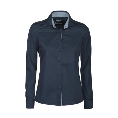 James Harvest HAR2123020 James Harvest Ladies Baltimore Shirt Navy
