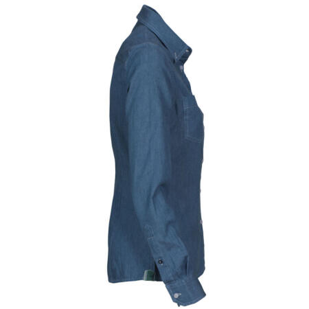 James Harvest HAR2123025 James Harvest Ladies Jupiter Shirt Blue Denim