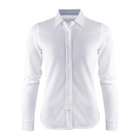 James Harvest HAR2123028 James Harvest Burlingham Ladies Shirt White