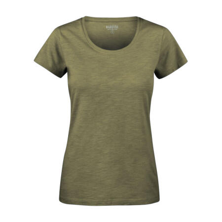 James Harvest HAR2124005 James Harvest Ladies Twoville T-Shirt Moss Green