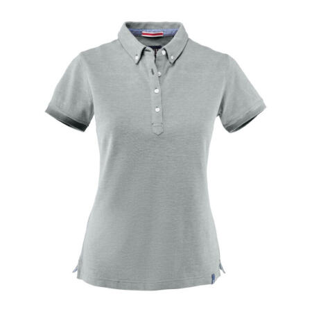 James Harvest HAR2125031 James Harvest Larkford Ladies Pique Polo Grey Melange