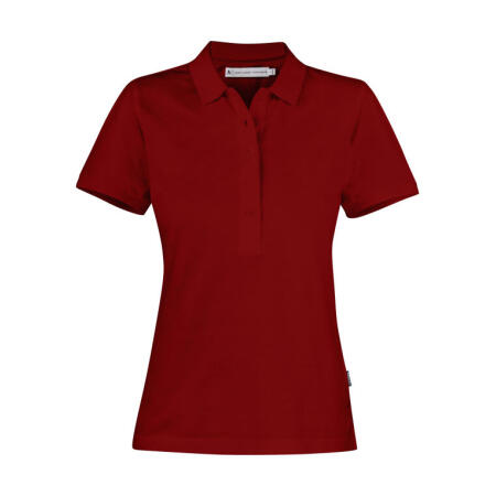 James Harvest HAR2125033 James Harvest Ladies Neptune Polo Dark Red
