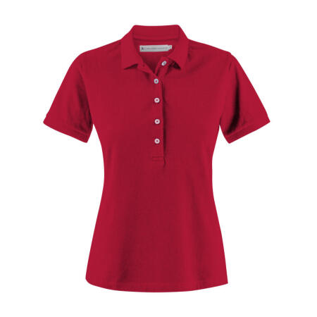 James Harvest HAR2125034 James Harvest Ladies Sunset Pique Polo Red