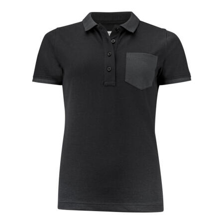 James Harvest HAR2125039 James Harvest Ladies Pinedale Piqué Polo Black