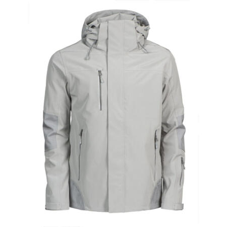 James Harvest HAR2131038 James Harvest Islandblock Shell Jacket Light Grey