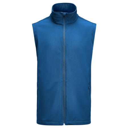 James Harvest HAR2131044 James Harvest Valley Vest Blue