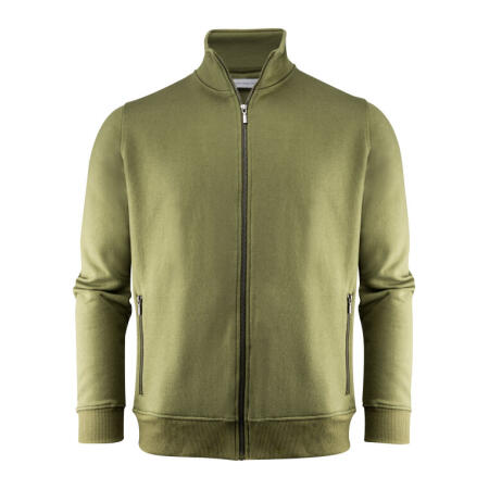 James Harvest HAR2132026 James Harvest Melville Heights Full Zip Sweater Moss Green