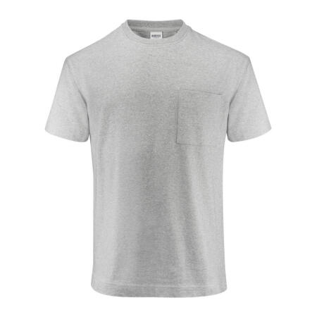 James Harvest HAR2134019 James Harvest Devons Pocket Unisex T-Shirt Grey Melange
