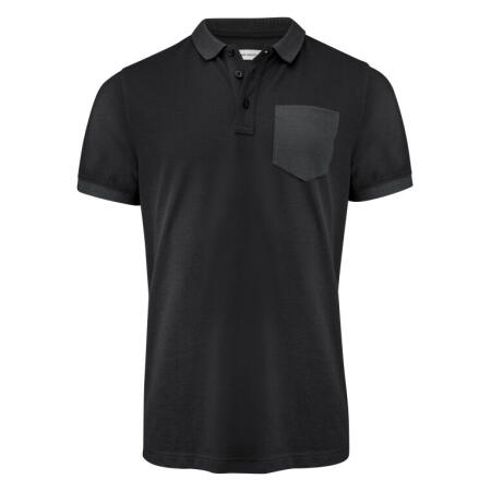 James Harvest HAR2135040 James Harvest Pinedale Piqué Polo Black