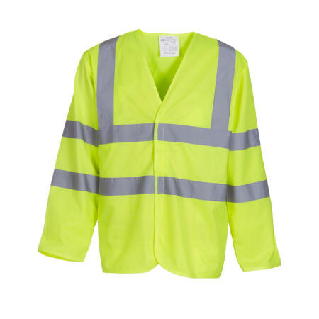 Yoko HVJ200 Yoko Hi-Vis Long Sleeve Waistcoat Hi-Vis Yellow
