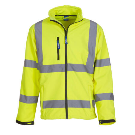 Yoko HVK09 Yoko Hi-Vis Softshell Jacket Hi-Vis Yellow