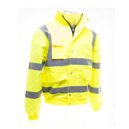 Yoko HVP211 Yoko Hi-Vis Classic Bomber Jacket Hi-Vis Yellow