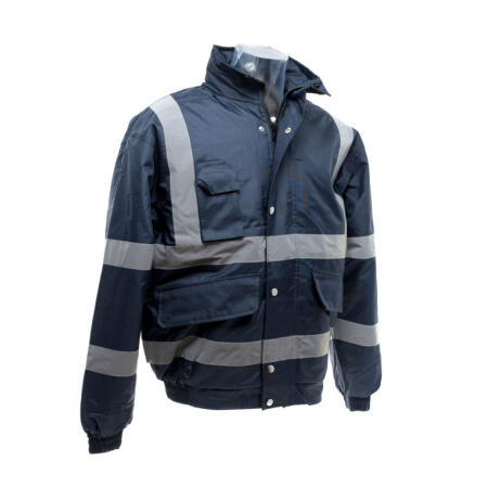 Yoko HVP211 Yoko Hi-Vis Classic Bomber Jacket Navy