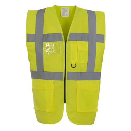Yoko HVW801 Yoko Hi-Vis Executive Waistcoat Hi-Vis Yellow