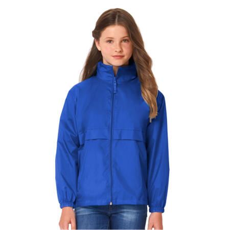 B&C JK950 Kid's Sirocco Lightweight Windbreaker Royal Blue