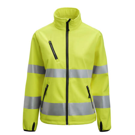 Jobman JM1210 Jobman Women's Softshell Jacket Hi-Vis Yellow