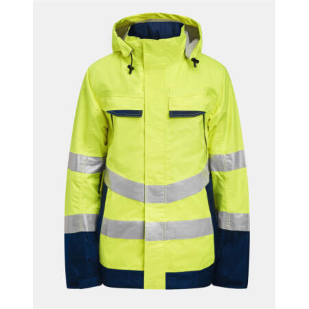 Jobman JM1283 Jobman Shell Jacket Hi-Vis Yellow/Navy