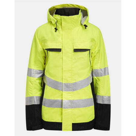 Jobman JM1283 Jobman Shell Jacket Hi-Vis Yellow/Black
