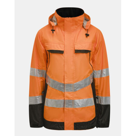 Jobman JM1283 Jobman Shell Jacket Hi-Vis Orange/Black