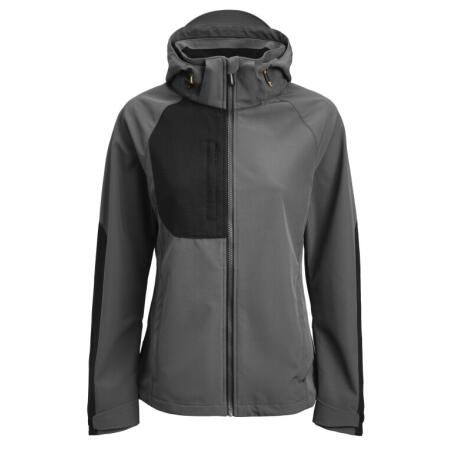 Jobman JM1372 Jobman Women's Oxygen Softshell Jacket Dark Grey/Black