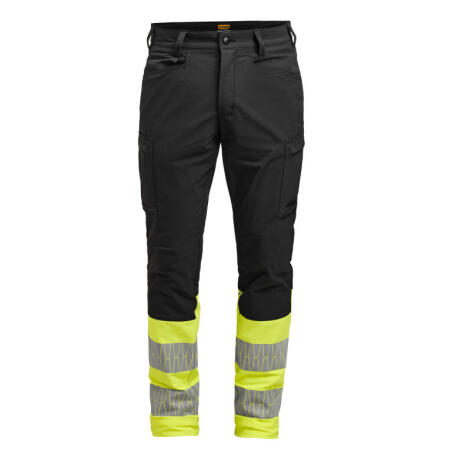 Jobman JM2328 Jobman Service Trousers Stretch Hi-Vis Black/Yellow