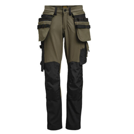 Jobman JM2371 Jobman Women's Craftsman Trousers Stretch Olive Green/Black