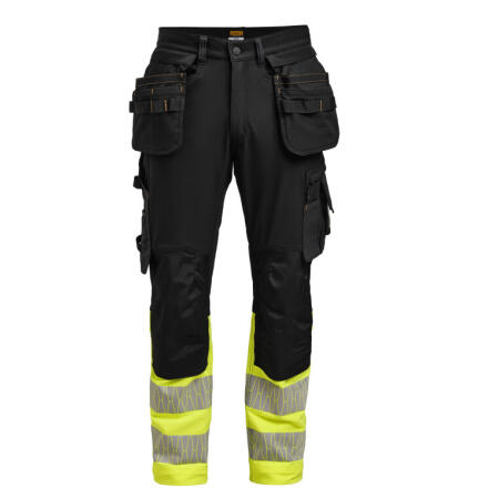 Jobman JM2392 Jobman Craftsman Trousers Stretch Hi-Vis Black/Yellow