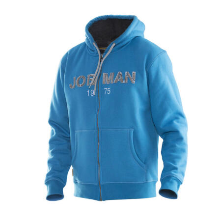 Jobman JM5154 Jobman Men's Vintage Hoodie Lined Ocean/Dark Grey