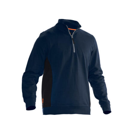 Jobman JM5401 Jobman Sweatshirt 1/2 Zip Navy / Black