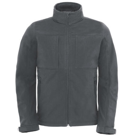 B&C JM950 B&C Men's Hooded 3-Layer Softshell Dark Grey