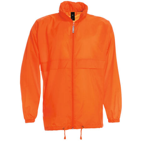 B&C JU800 B&C Men's Sirocco Windbreaker Jacket Orange