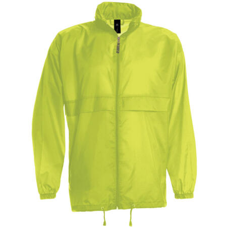 B&C JU800 B&C Men's Sirocco Windbreaker Jacket Ultra Yellow