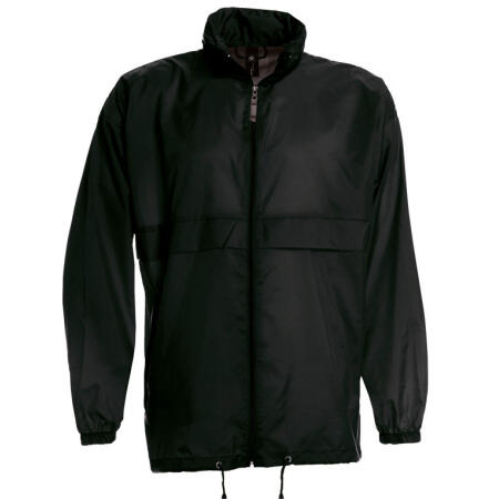 B&C JU800 B&C Men's Sirocco Windbreaker Jacket Black