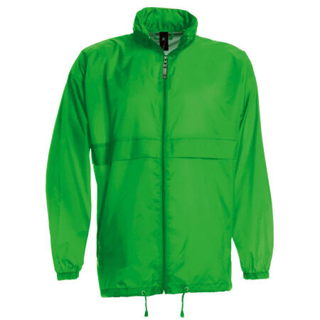 B&C JU800 B&C Men's Sirocco Windbreaker Jacket Real Green