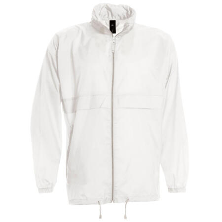 B&C JU800 B&C Men's Sirocco Windbreaker Jacket White