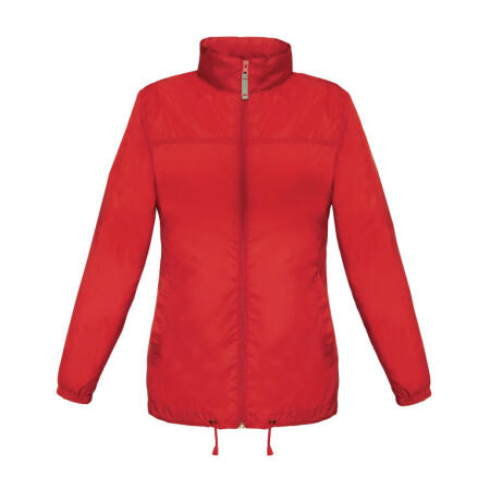B&C JW902 B&C Women's Sirocco Windbreaker Jacket Red