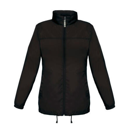 B&C JW902 B&C Women's Sirocco Windbreaker Jacket Black