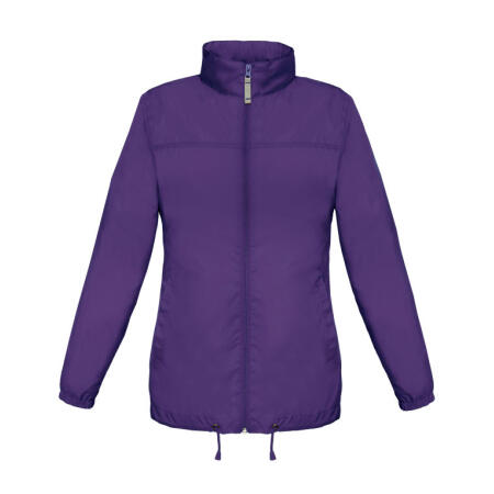 B&C JW902 B&C Women's Sirocco Windbreaker Jacket Purple