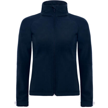 B&C JW937 B&C Women's Hooded 3-Layer Softshell Navy