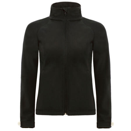 B&C JW937 B&C Women's Hooded 3-Layer Softshell Black