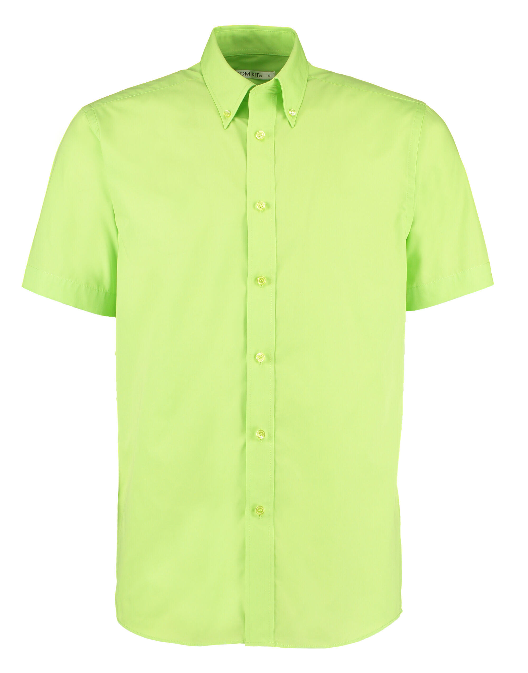 Kustom Kit Lime Classic Fit Short Sleeve Workforce Shirt
