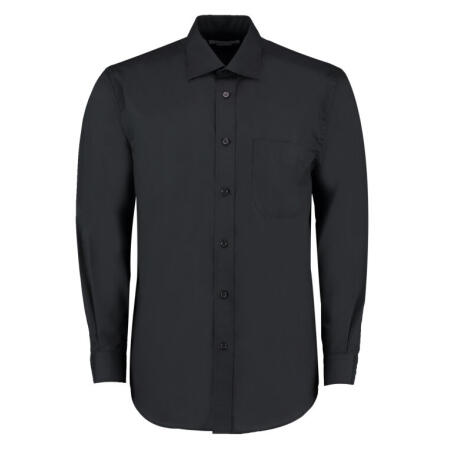 Kustom Kit KK104 Kustom Kit Classic Fit L/Sleeve Business Shirt Black