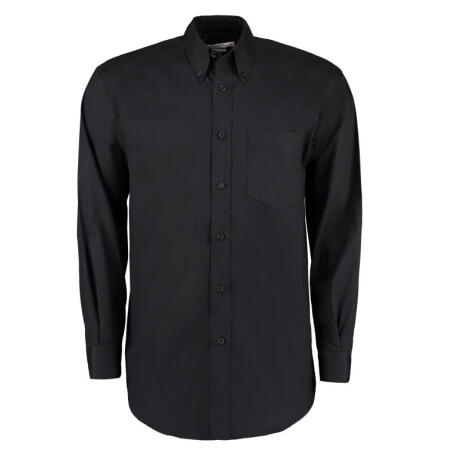 Kustom Kit KK105 Kustom Kit Classic Fit L/S Premium Oxford Shirt Black