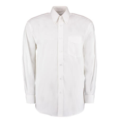 Kustom Kit KK105 Kustom Kit Classic Fit L/S Premium Oxford Shirt White