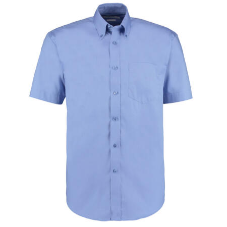 Kustom Kit KK109 Kustom Kit Classic Fit S/S Premium Oxford Shirt Mid Blue
