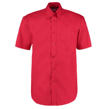 Kustom Kit KK109 Kustom Kit Classic Fit S/S Premium Oxford Shirt Red