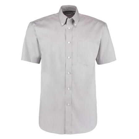 Kustom Kit KK109 Kustom Kit Classic Fit S/S Premium Oxford Shirt Silver Grey