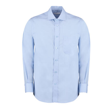 Kustom Kit KK116 Kustom Kit Classic Fit L/Sleeve Non-Iron Shirt Light Blue