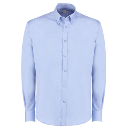 Kustom Kit KK139 Kustom Kit Slim Fit L/Sleeve Non Iron Twill Shirt  Light Blue